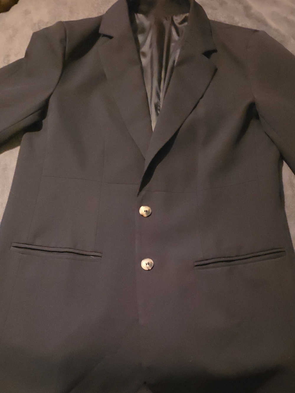 Women's Black Single-Breasted Blazer - Classic Tailored Style
